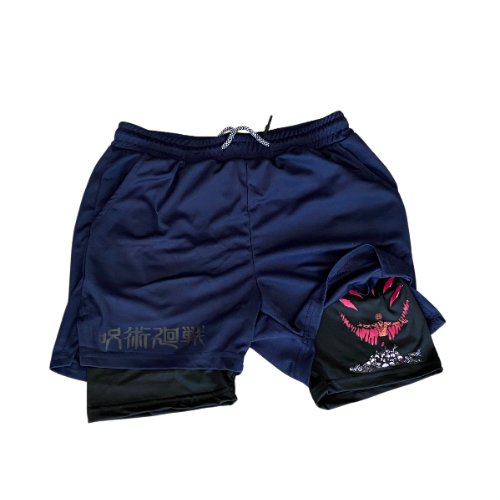 Sukuna Gym Shorts | Jujutsu Kaisen Gym Wear | Animeclo