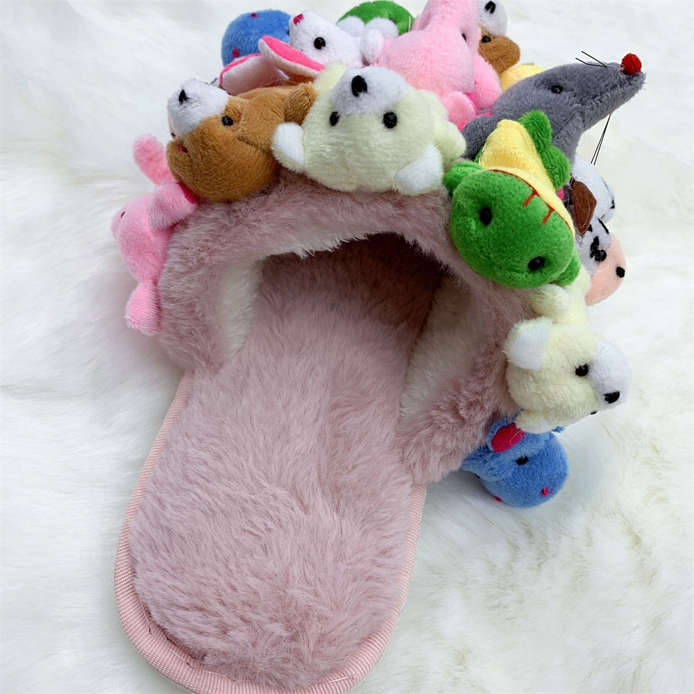 cute teddy slippers