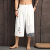 japanese white linen pants