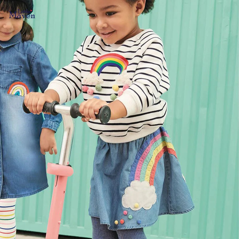 Unicorn Denim Skirt