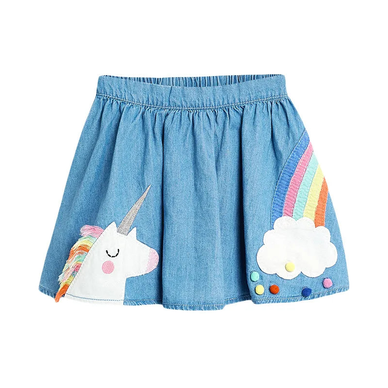 Unicorn Denim Skirt