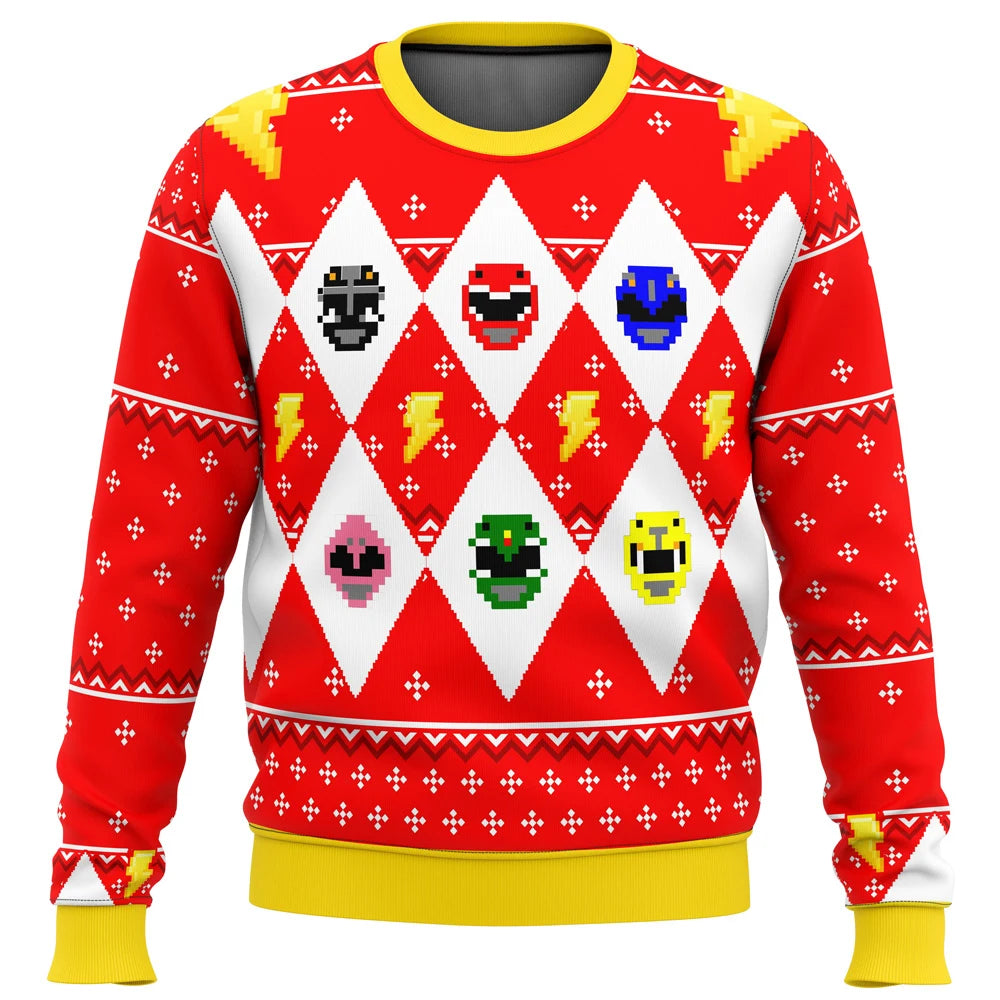 power rangers christmas sweater