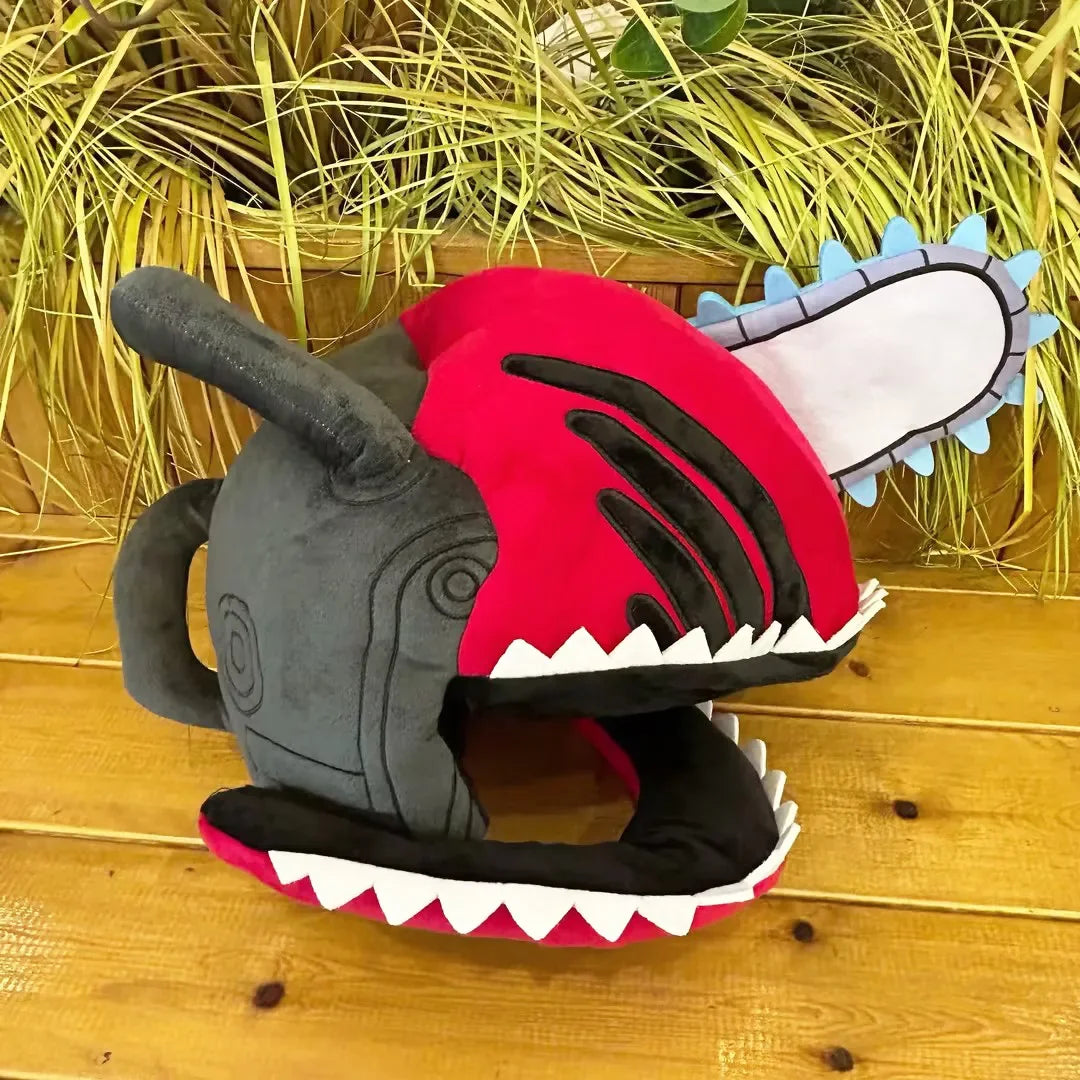 chainsaw man plush helmet