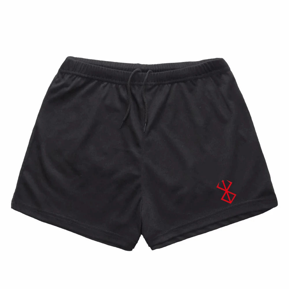 black berserk shorts