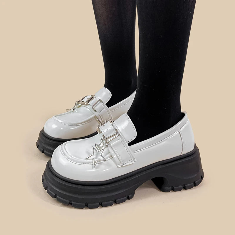 PU leather Rubber Shoes for Women