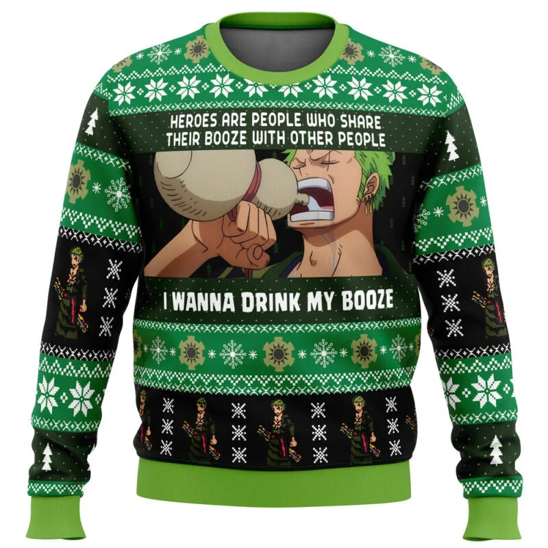 zoro ugly christmas sweater