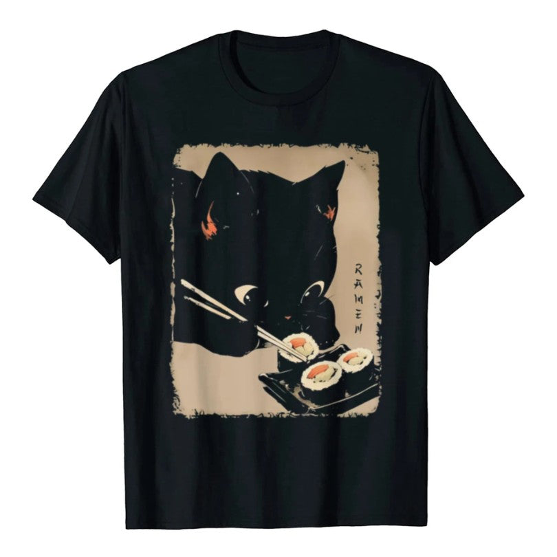 sushi cat t-shirt